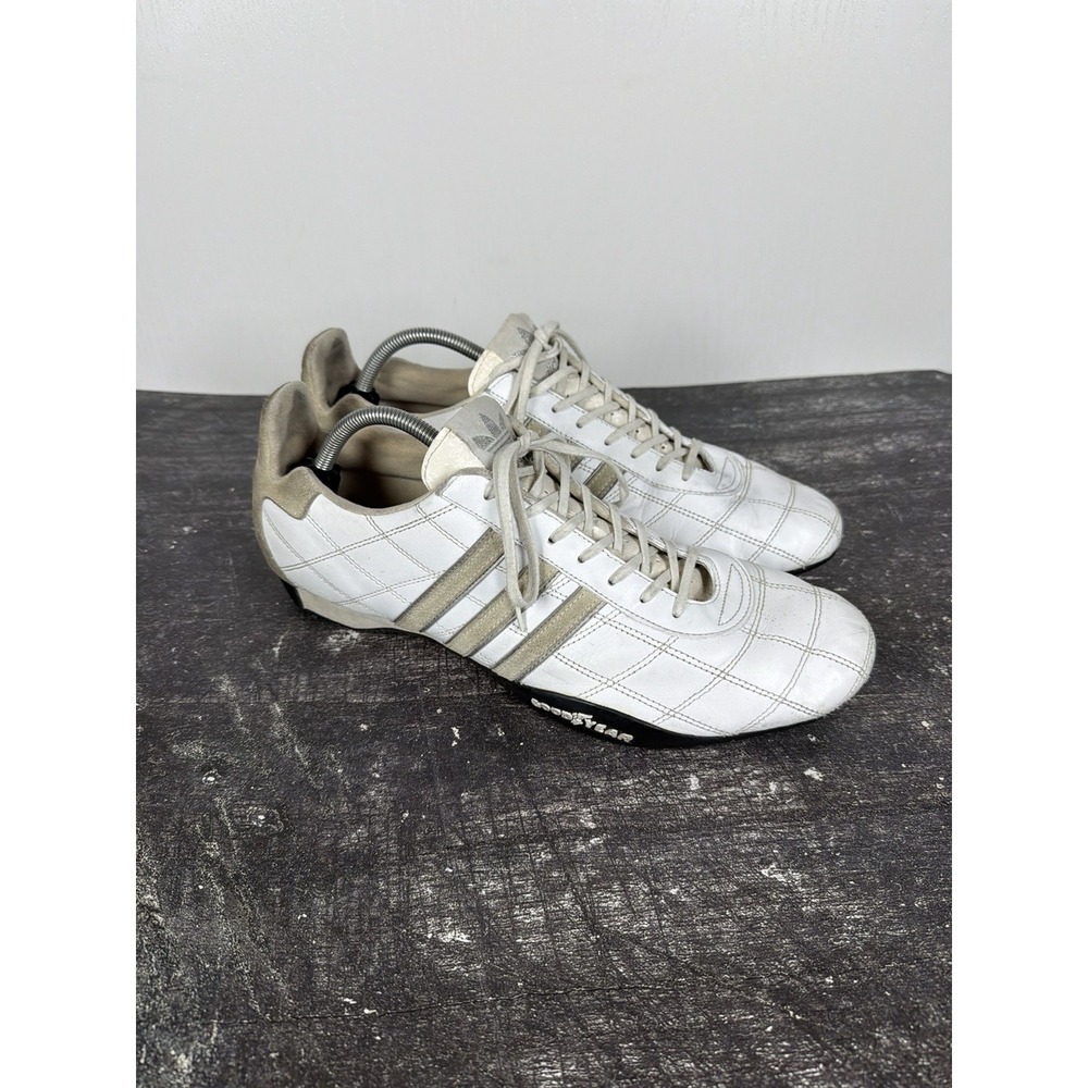 Adidas Tuscany Goodyear Mens 13 US White Black Racing Driving Shoes 2004